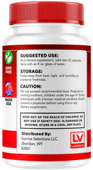 Close-up of ingredients label on Vitalsyn bottle