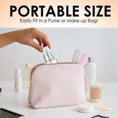 VitalUp compact bottle for airport-friendly travel with TSA-compliant liquids.