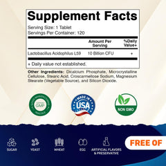 Close-up of Vitamatic bottle cap for probiotic supplement