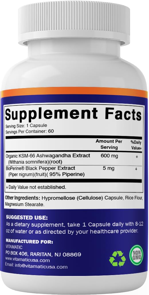 Promotional banner for Vitamatic Ashwagandha