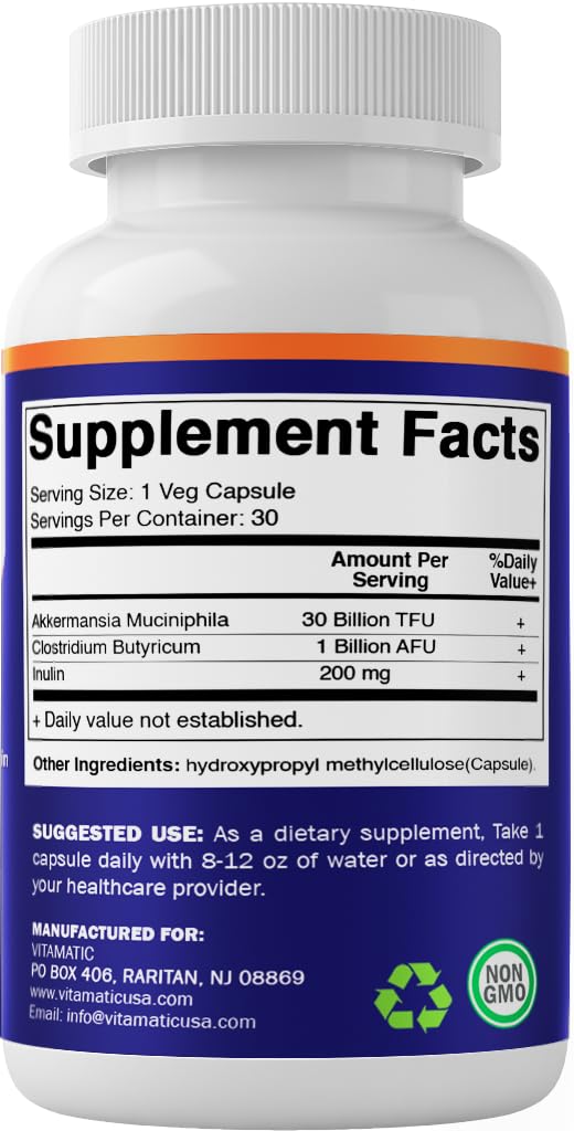 Vitmatic probiotic bottle with capsules