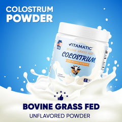 Colostrum powder blending into a cold beverage