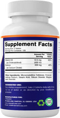 Product packaging showing the nutrition information