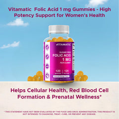 Vitamatic Folic Acid Gummies packaging box