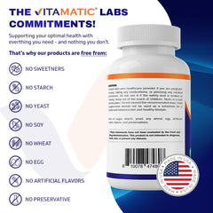 Vitamatic Glycine 2000mg bottle and capsules
