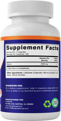 Serving scoop with glycine capsules