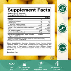 Second angle of Vitamatic Collagen Gummies front label