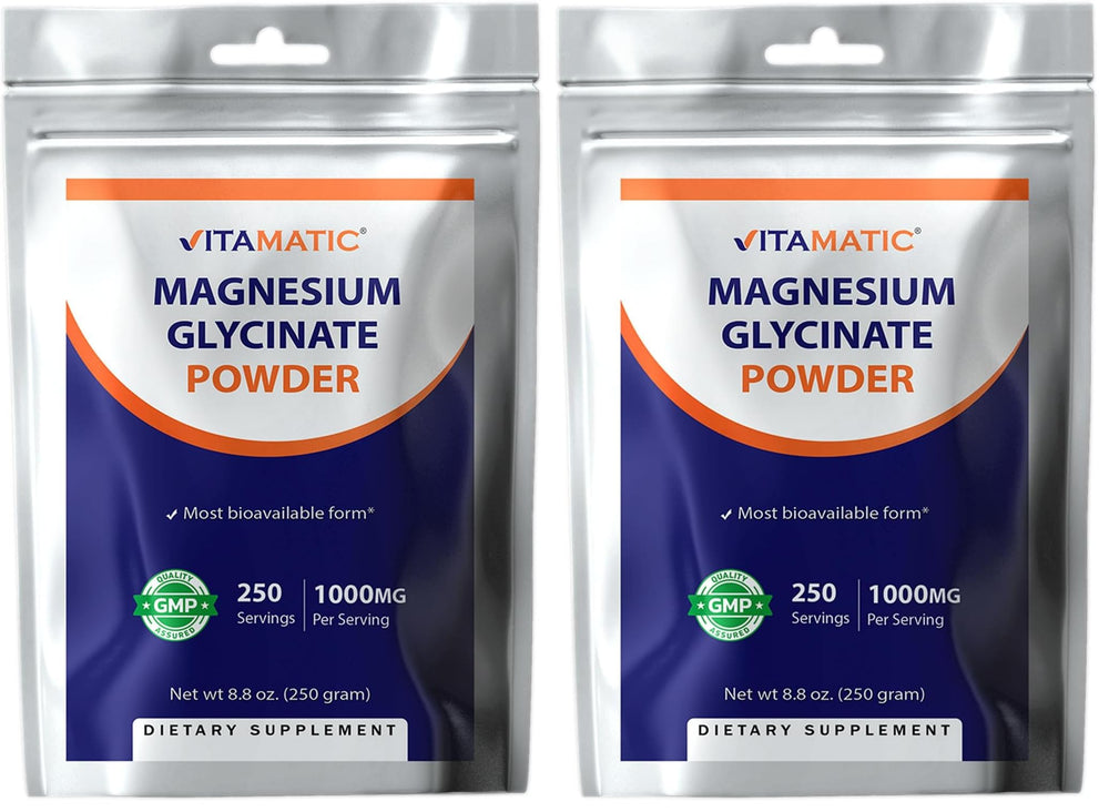 Vitamatic Magnesium bottle front label