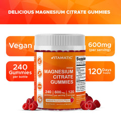Gummies showing 600mg per serving information