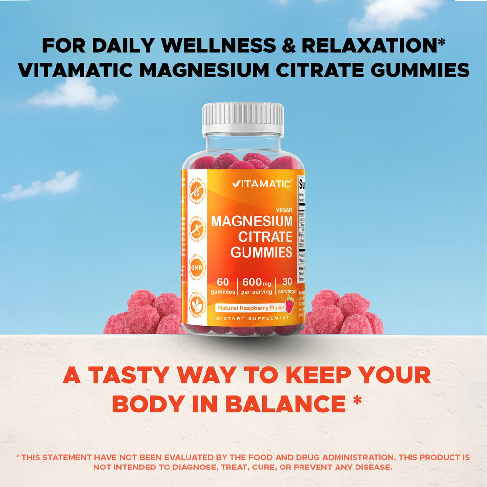 Vegan-friendly pectin-based Vitamatic Magnesium Gummies