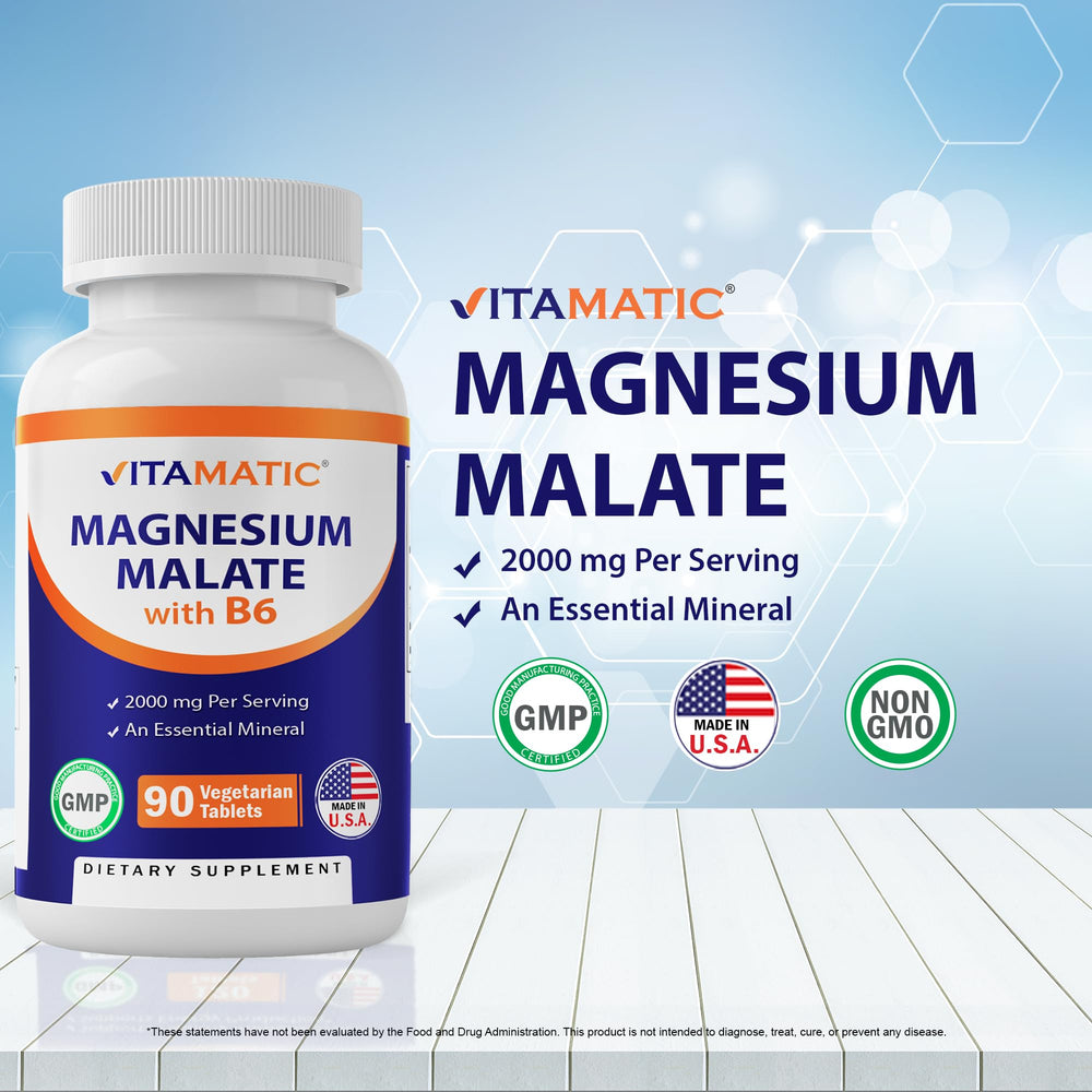 Graphic highlighting the bioavailable magnesium malate form