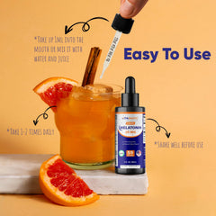 Dropper dispensing melatonin drops for dosing