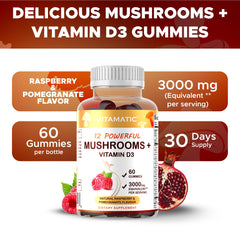 Close-up of raspberry and pomegranate flavored gummies
