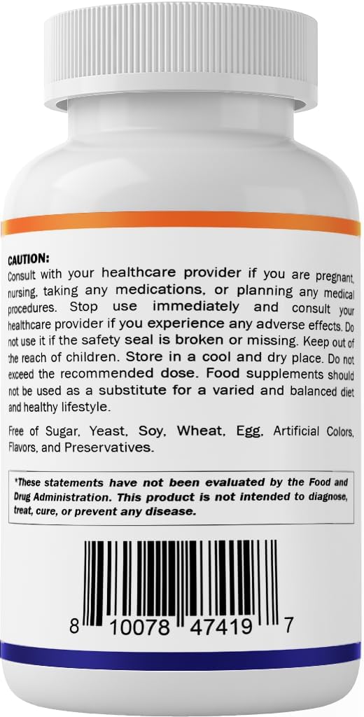 Packaging side view of Vitamatic Keratin bottle