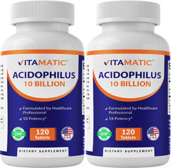 Vitamatic probiotic bottle hero image