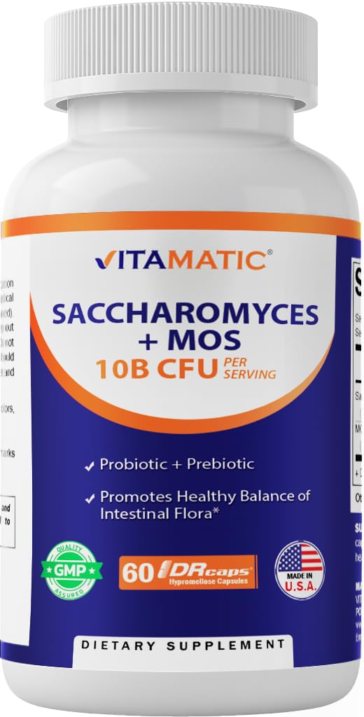 Vitamatic Saccharomyces Boulardii Probiotic bottle front view