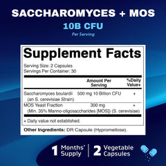 Vitamatic Saccharomyces Boulardii Probiotic bottle side view