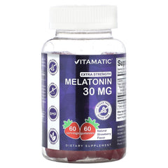 Vitamatic Sugar Free Melatonin Gummies bottle and 60-serving pack