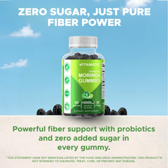 Ingredients and supplement facts for Moringa gummies