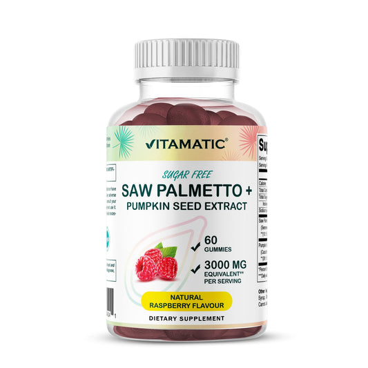 Vitamatic Sugar-Free Saw Palmetto with Pumpkin Seed bottle front