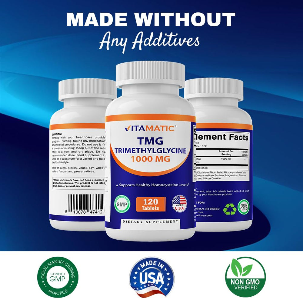 GMP-compliant facility emblem with Vitamatic branding