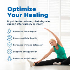 VitaMedica Clinical Support capsules close-up highlighting immune and healing nutrients.