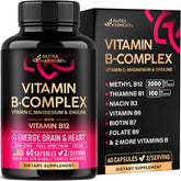 Front view of Vitamin B Complex bottle