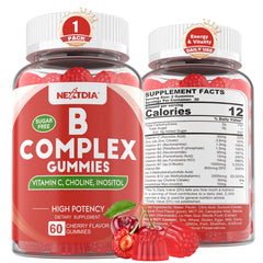 Vegan Vitamin B Complex Gummies with 2000 mcg methyl B12