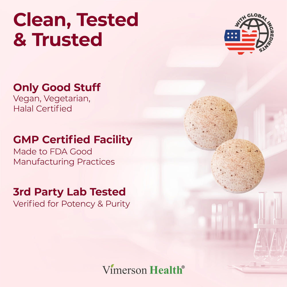Vegan Vitamin B12 1000 mcg chewable tablets in bottle