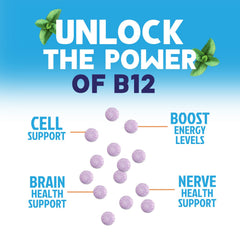 Vegan Vitamin B12 supplement bottles arranged on a surface