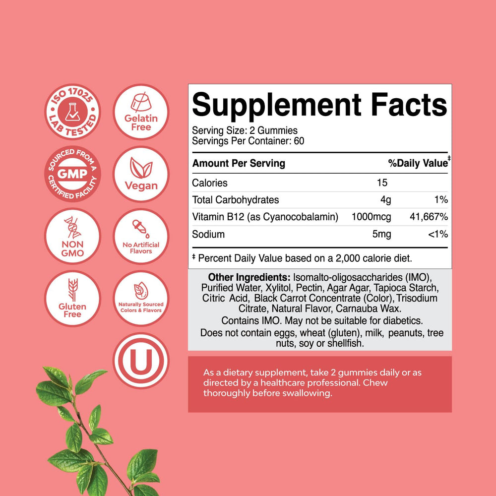Product packaging highlighting sugar free, kosher, gluten free, and non-GMO attributes
