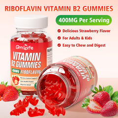 GMP-certified and lab-tested Vitamin B2 Gummies label