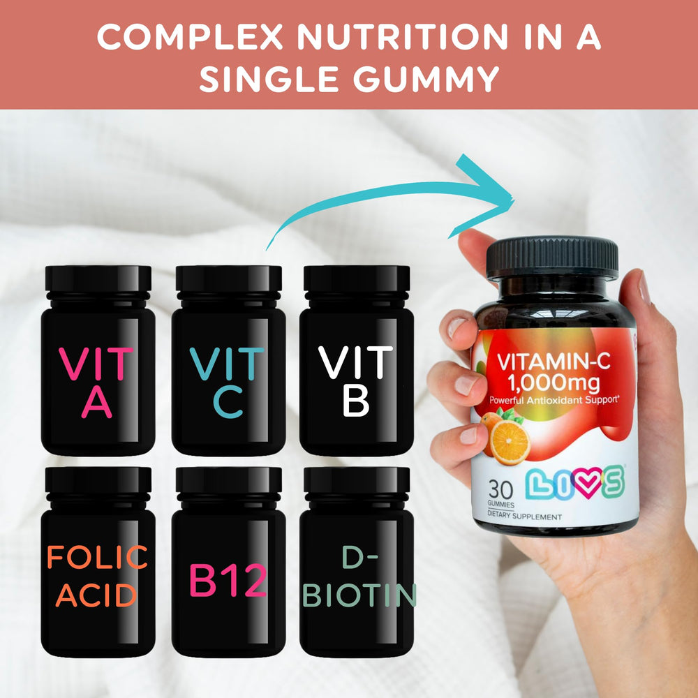 Gluten-free and dairy-free Vitamin C gummies