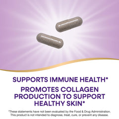 Illustration highlighting Vitamin C antioxidant support