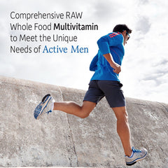 Packaging mentions energy, heart, and prostate health benefits.