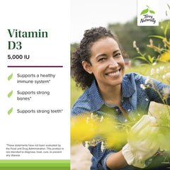 Berry-flavored Vitamin D3 5000 IU chewable tablets in a 2-pack
