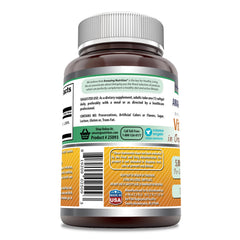 Close-up of Vitamin D3 with Coconut Oil 5000 IU bottle label