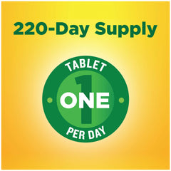 Dosing instructions: one tablet daily with water