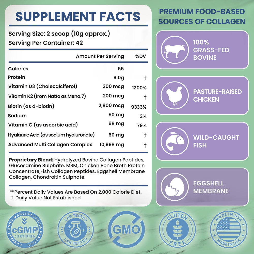 collagen with Vitamin D3 and K2 for support