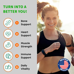 Label close-up showing D3 K2 information