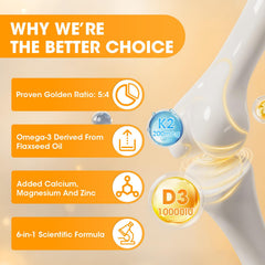 Omega-3 source represented by flaxseed oil imagery
