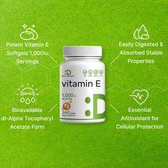 Non-GMO vitamin E supplement features
