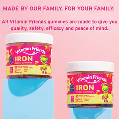 Label highlighting 15 mg Ferrous Fumarate per serving