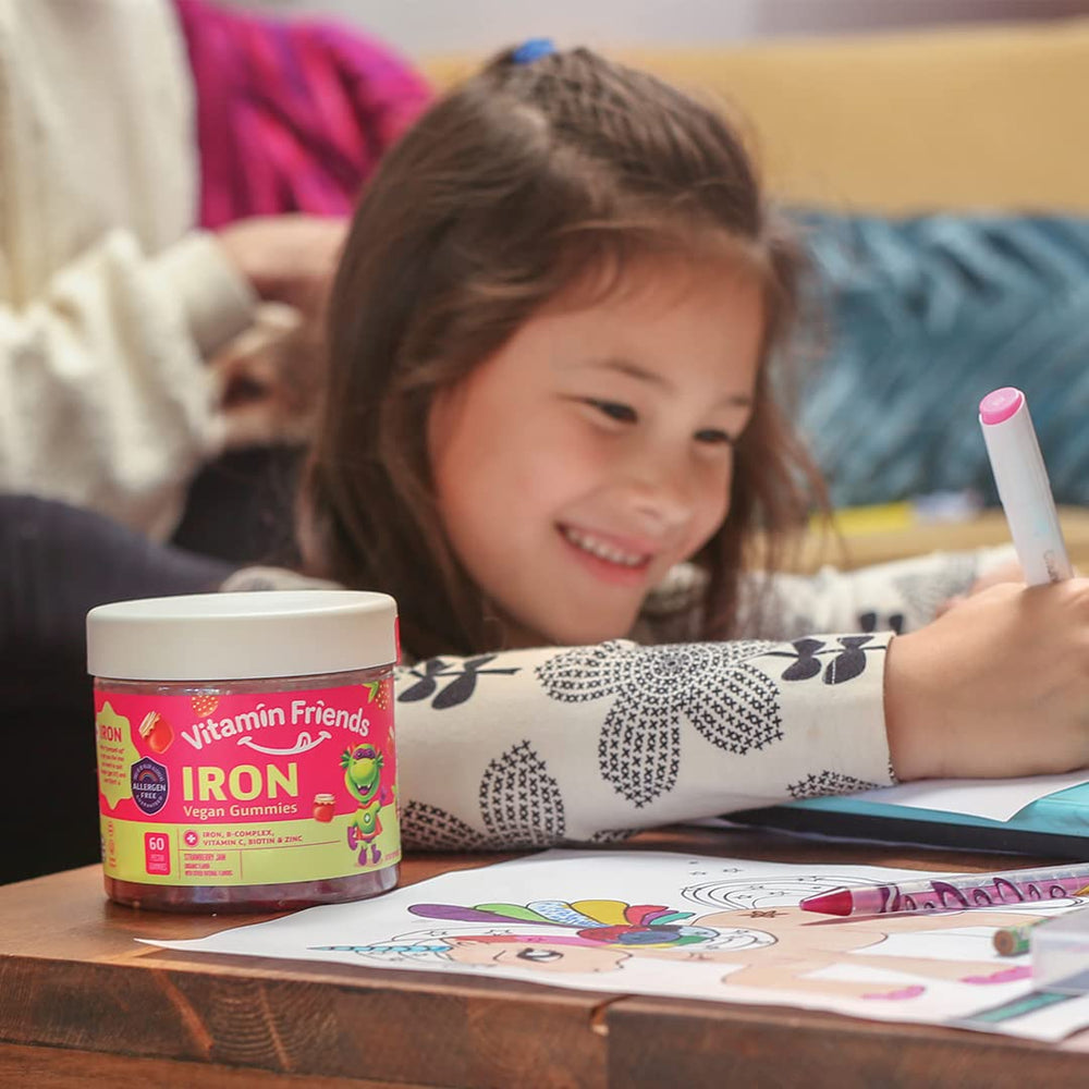 Gummy vitamins are vegan and allergen-free, with no gelatin