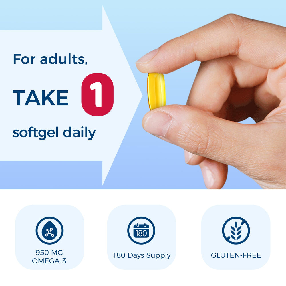 180 softgels packaging showing six months supply