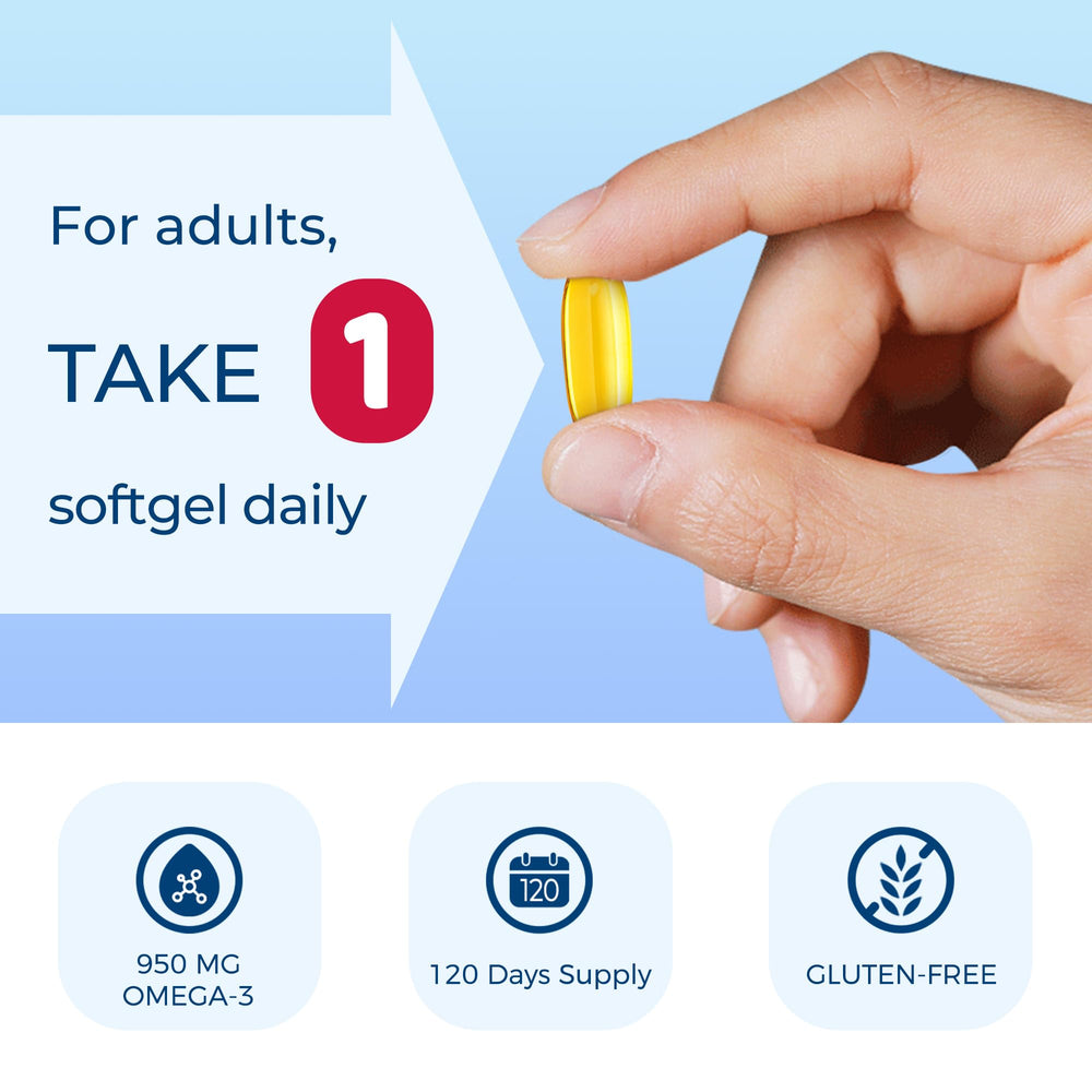 Gluten-free omega-3 fish oil supplement
