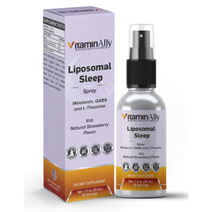 Front view of Vitaminally Liposomal Sleep Spray bottle