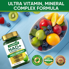 Lifestyle image: person focusing on wellness with NAD+ supplement