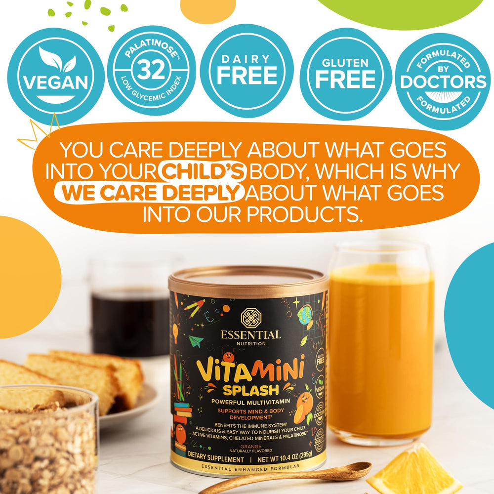 Gluten-free, dairy-free, vegan labeling for Vitamini Splash