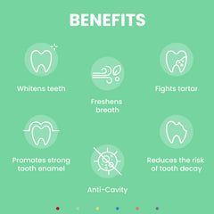 Safe-to-swallow fluoride-free toothpaste for kids with parental supervision